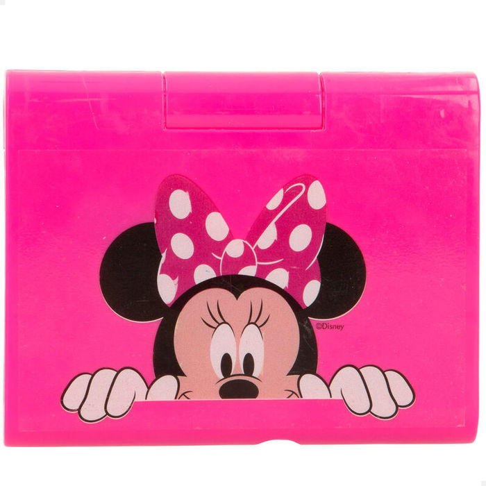Disney Blister Estuche Maquillaje Minnie Incluye 6 Sombras de Ojo, 12 Brillos de Labios y 3 Pinceles