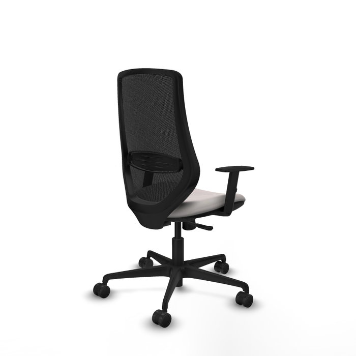 PIQUERAS Y CRESPO Silla de oficina Mardos con Mecanismo Sincro, Blanco y Negro