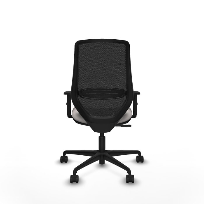 PIQUERAS Y CRESPO Silla de oficina Mardos con Mecanismo Sincro, Blanco y Negro