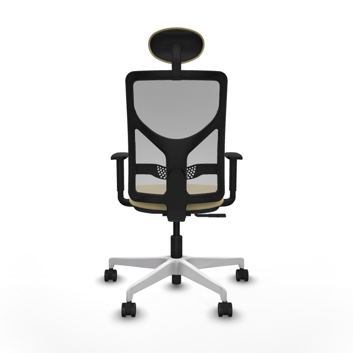 PIQUERAS Y CRESPO Silla de oficina Motilla con mecanismo Sincro, Crema y Gris PIQUERAS Y CRESPO Silla de oficina Motilla con mecanismo Sincro, Crema y Gris