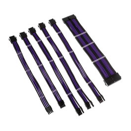Kolink Core Adept Braided Cable Extension Kit - Jet Black/Titan Purple