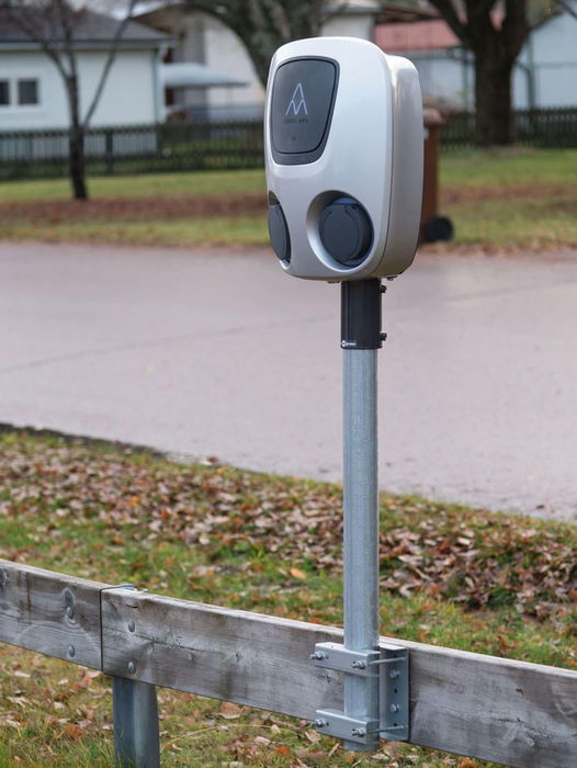 Next Green Soporte para poste y fachada 60-108 mm para instalación de cargadores Next Green Soporte para poste y fachada 60-108 mm para instalación de cargadores