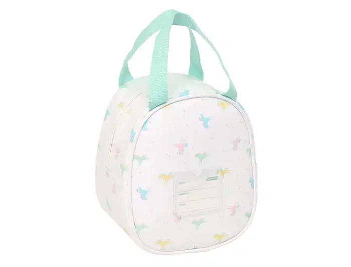 Portameriendas Térmico Safta Unicornio Beige 19 x 22 x 14 cm