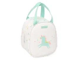 Portameriendas Térmico Safta Unicornio Beige 19 x 22 x 14 cm