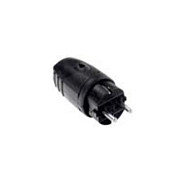 Bachmann Protector de goma negro para Schutzkontakt sin protección contra dobleces Bachmann Protector de goma negro para Schutzkontakt sin protección contra dobleces
