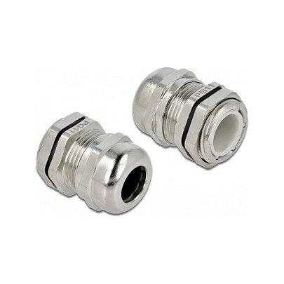 DeLOCK Prensacables PG11 de Latón Metálico, IP68, 1 Pieza, Diámetro Cable 1 cm, Para Temperatura -40 a 100 °C, Referencia PG11