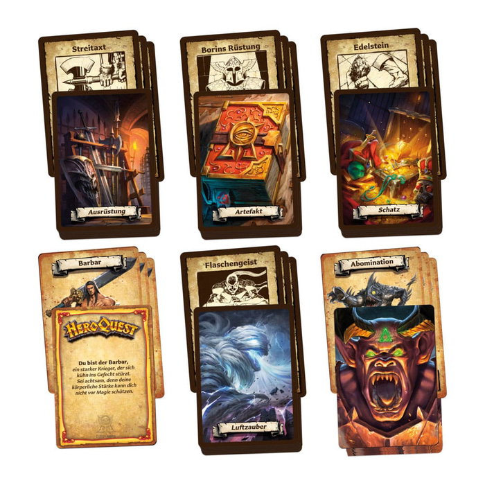 Hasbro HeroQuest Juego de Mesa Der Aufbruch Edición Alemán
