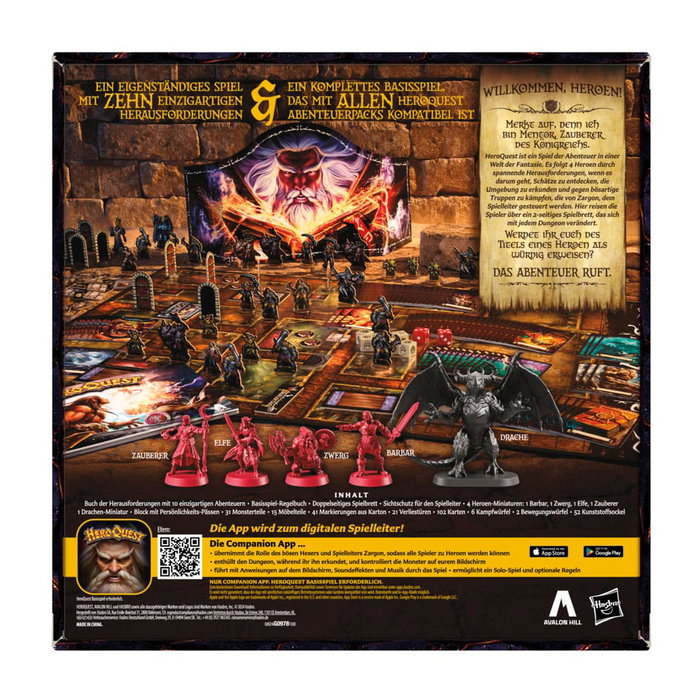 Hasbro HeroQuest Juego de Mesa Der Aufbruch Edición Alemán