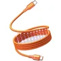 Vention Cable Magnético USB 2.0 Tipo-C Macho a Tipo-C Macho 240W 480Mbps 1.5m Naranja