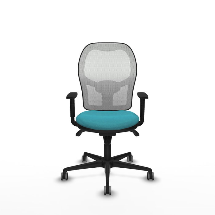 PIQUERAS Y CRESPO Silla de oficina Jorquera Turquesa y Blanco