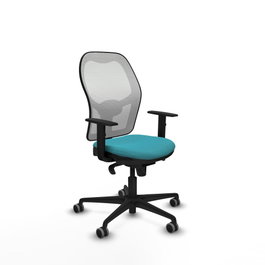 PIQUERAS Y CRESPO Silla de oficina Jorquera Turquesa y Blanco