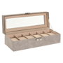 DKD Home Decor Joyero PU MDF 30x10x8 Gris