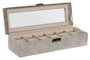 DKD Home Decor Joyero PU MDF 30x10x8 Gris