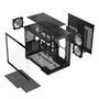 Modecom Volcano Panorama Apex ARGB 3F - Caja Midi Tower para Gaming, Blanca/Gris, 3 Ventiladores ARGB, ATX