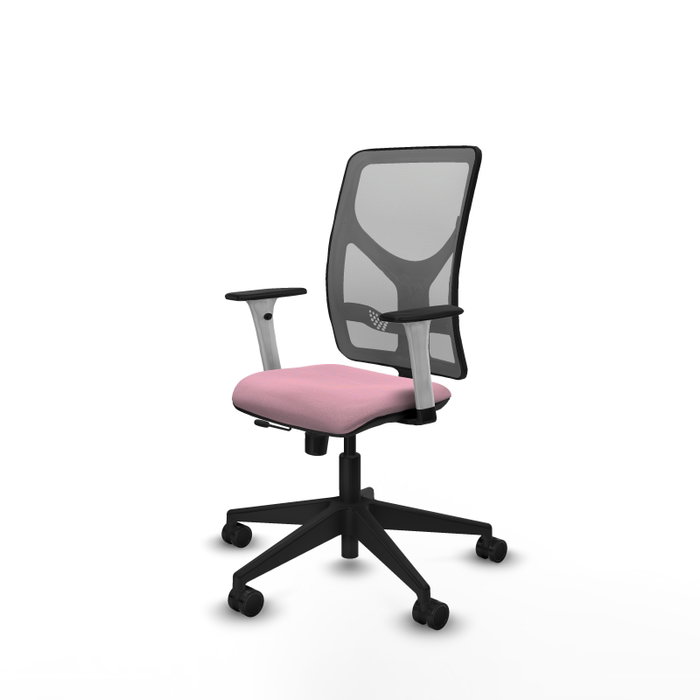 PIQUERAS Y CRESPO Silla de oficina Motilla Rosa con mecanismo Sincro/Traslack