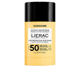 Lierac Sunissime Stick Protector Solar Facial SPF50+ 15 gr, Protección Muy Alta, Filtro Amplio Espectro UVB/UVA/Luz Azul/IR, Antiedad