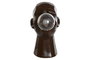DKD Home Decor Decoración Luminosa Cabeza Terracota Resina LED Moderno 2 Unidades 16 x 28 x 28 cm