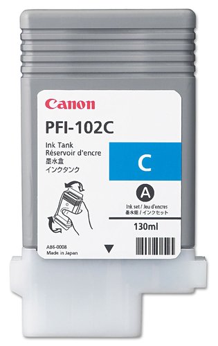 Canon PFI-102C Cartucho de Tinta Cian (0896B001) Canon PFI-102C Cartucho de Tinta Cian (0896B001)