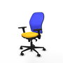 PIQUERAS Y CRESPO Silla de oficina Jorquera Amarillo y Azul