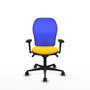 PIQUERAS Y CRESPO Silla de oficina Jorquera Amarillo y Azul