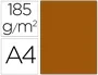 Guarro Cartulina Marrón Chocolate Din A4 185 g Paquete de 50 Hojas Certificado FSC