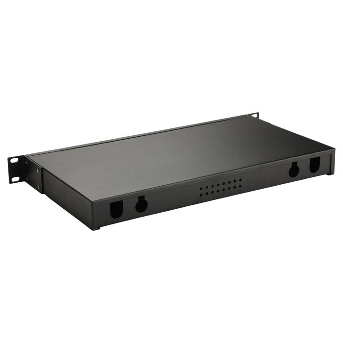 EQUIP Distribuidor de fibra óptica 12 puertos LC-Duplex OM4 1U Negro