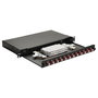 EQUIP Distribuidor de fibra óptica 12 puertos LC-Duplex OM4 1U Negro