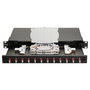 EQUIP Distribuidor de fibra óptica 12 puertos LC-Duplex OM4 1U Negro