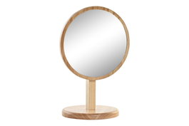 DKD Home Decor Espejo de Hevea Natural 15x12x22,5 cm