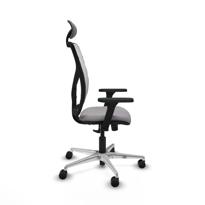 PIQUERAS Y CRESPO Silla de oficina Motilla Gris y Blanco PIQUERAS Y CRESPO Silla de oficina Motilla Gris y Blanco