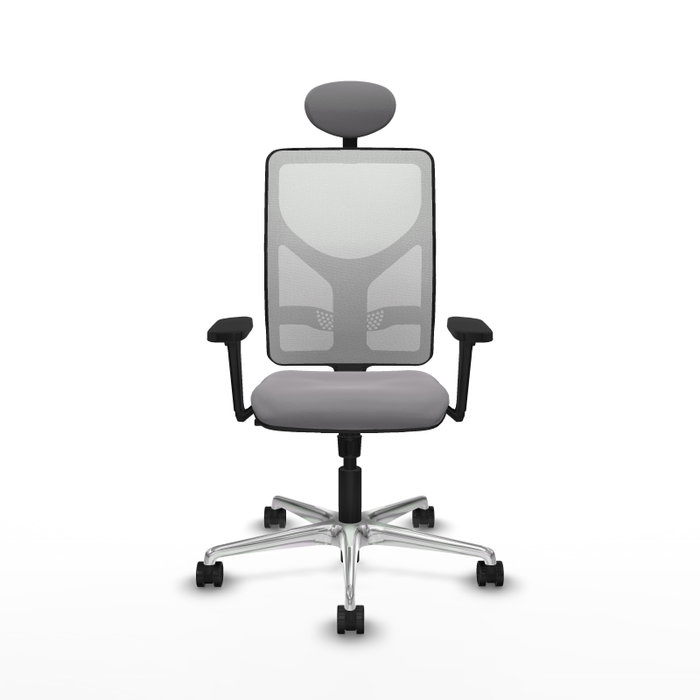 PIQUERAS Y CRESPO Silla de oficina Motilla Gris y Blanco PIQUERAS Y CRESPO Silla de oficina Motilla Gris y Blanco