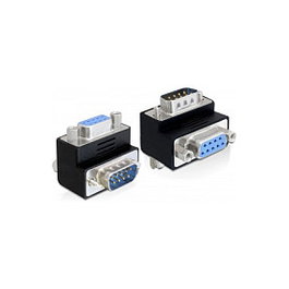 DeLOCK 65264 Adaptador de género Sub-D de 9 pines con ángulo de 90°