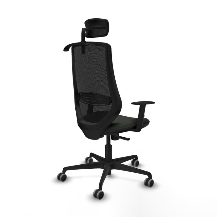 PIQUERAS Y CRESPO Silla de oficina Mardos con mecanismo Sincro, color Negro