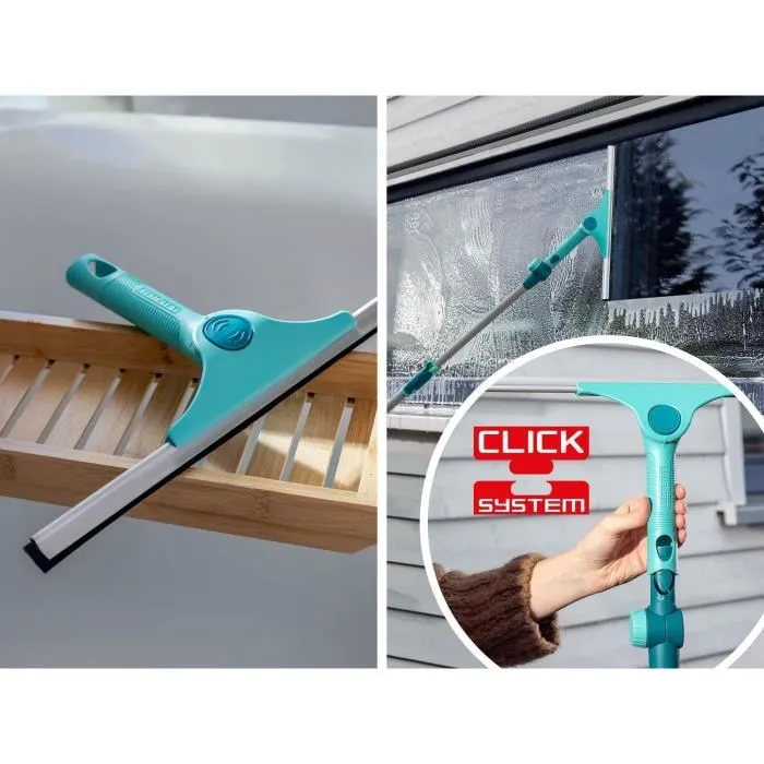 Leifheit Mango telescópico 41523 de 130 a 400 cm extensible para Click-System