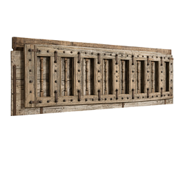 DKD Home Decor Cabecero Cama Antique 194x95x10 cm Madera Metal