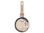 Kinvara Cazo de Inducción Forjado 16 cm Beige, Mango Tacto Suave, Aluminio EN601, Base 3.1 mm, 34.5 x 17 x 10 cm (Set de 6)