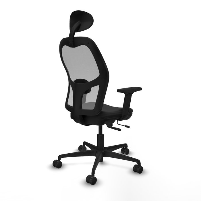 PIQUERAS Y CRESPO Silla de oficina Jorquera con mecanismo Sincro/Traslack, Similpiel Negro y Malla Gris PIQUERAS Y CRESPO Silla de oficina Jorquera con mecanismo Sincro/Traslack, Similpiel Negro y Malla Gris
