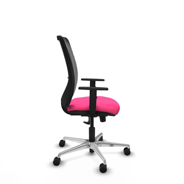 PIQUERAS Y CRESPO Silla de oficina Zulema Rosa y Negro con mecanismo Sincro PIQUERAS Y CRESPO Silla de oficina Zulema Rosa y Negro con mecanismo Sincro