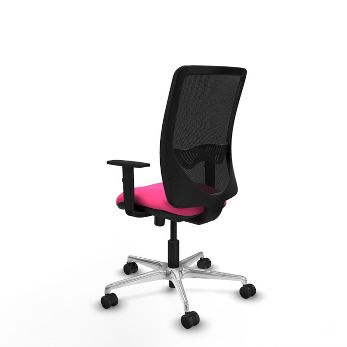 PIQUERAS Y CRESPO Silla de oficina Zulema Rosa y Negro con mecanismo Sincro PIQUERAS Y CRESPO Silla de oficina Zulema Rosa y Negro con mecanismo Sincro