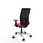 PIQUERAS Y CRESPO Silla de oficina Zulema Rosa y Negro con mecanismo Sincro