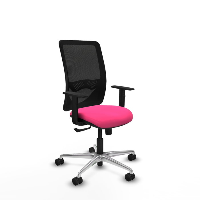 PIQUERAS Y CRESPO Silla de oficina Zulema Rosa y Negro con mecanismo Sincro PIQUERAS Y CRESPO Silla de oficina Zulema Rosa y Negro con mecanismo Sincro