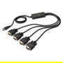 Digitus DN-8008-15 Cable USB 2.0 a 4 RS232 Negro 1.5m