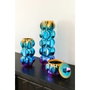 DKD Home Decor Jarrón de Gres Iridiscente Multicolor Fluorito
