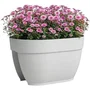 Artevasi CAPRI CAMPANA Jardinera Balcón 40 cm Blanco