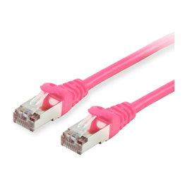 EQUIP 615583 Cable de Red RJ45 Patch Cord Cat6 S/FTP LSZH Rosa 25 Metros - Ethernet LAN PoE+ 250 MHz