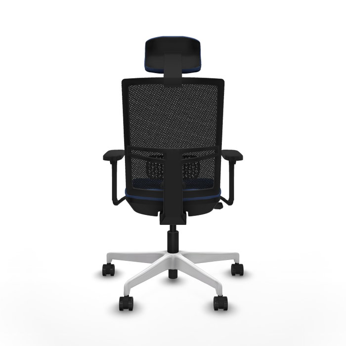 PIQUERAS Y CRESPO Silla de oficina Yunquera con mecanismo Sincro/Traslack Azul marino