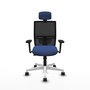 PIQUERAS Y CRESPO Silla de oficina Yunquera con mecanismo Sincro/Traslack Azul marino