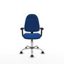PIQUERAS Y CRESPO Silla de oficina Algarra Azul con brazos 2D