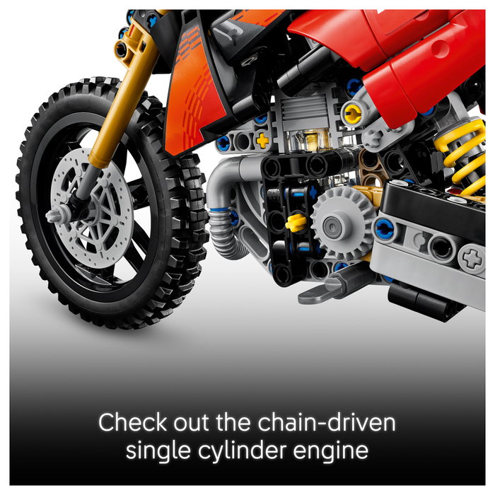 LEGO Technic Ducati Desmo450 MX Factory Motorcycle 42238 LEGO Technic Ducati Desmo450 MX Factory Motorcycle 42238