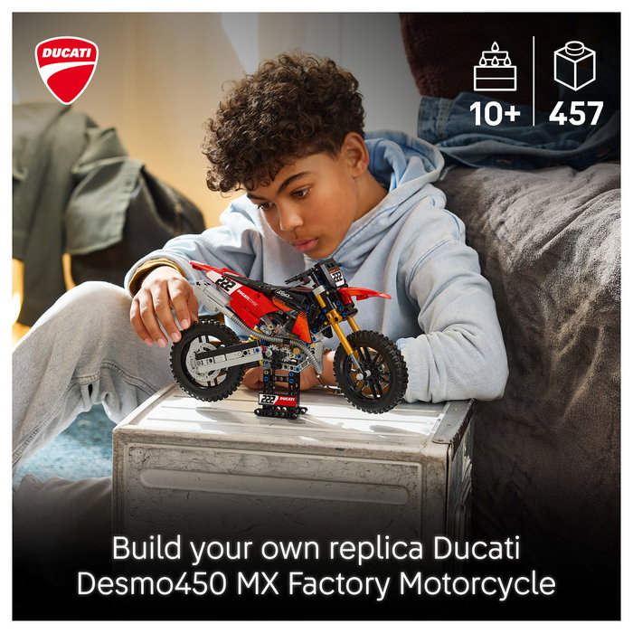 LEGO Technic Ducati Desmo450 MX Factory Motorcycle 42238 LEGO Technic Ducati Desmo450 MX Factory Motorcycle 42238